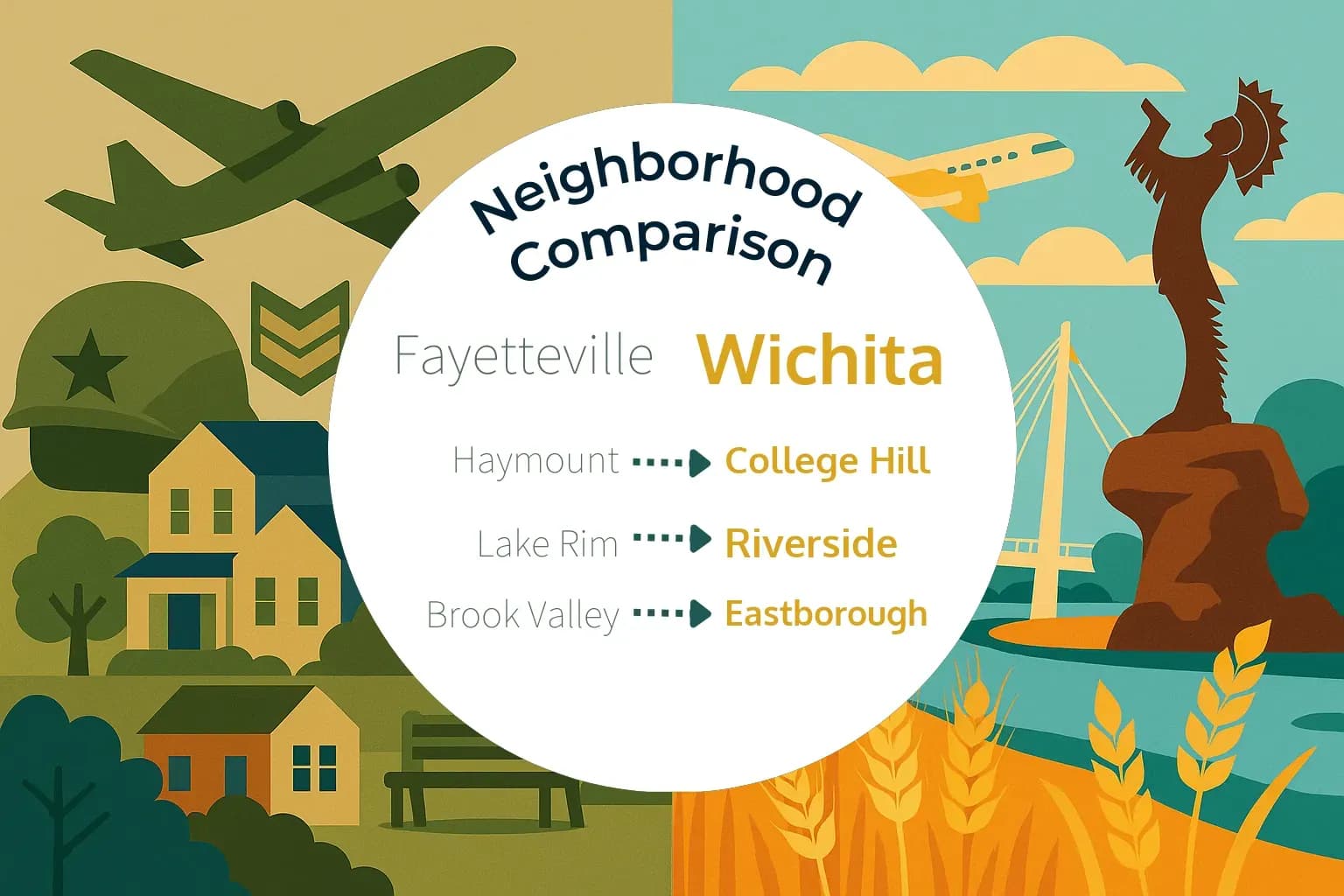 Fayetteville vs Wichita Neighborhood Comparison