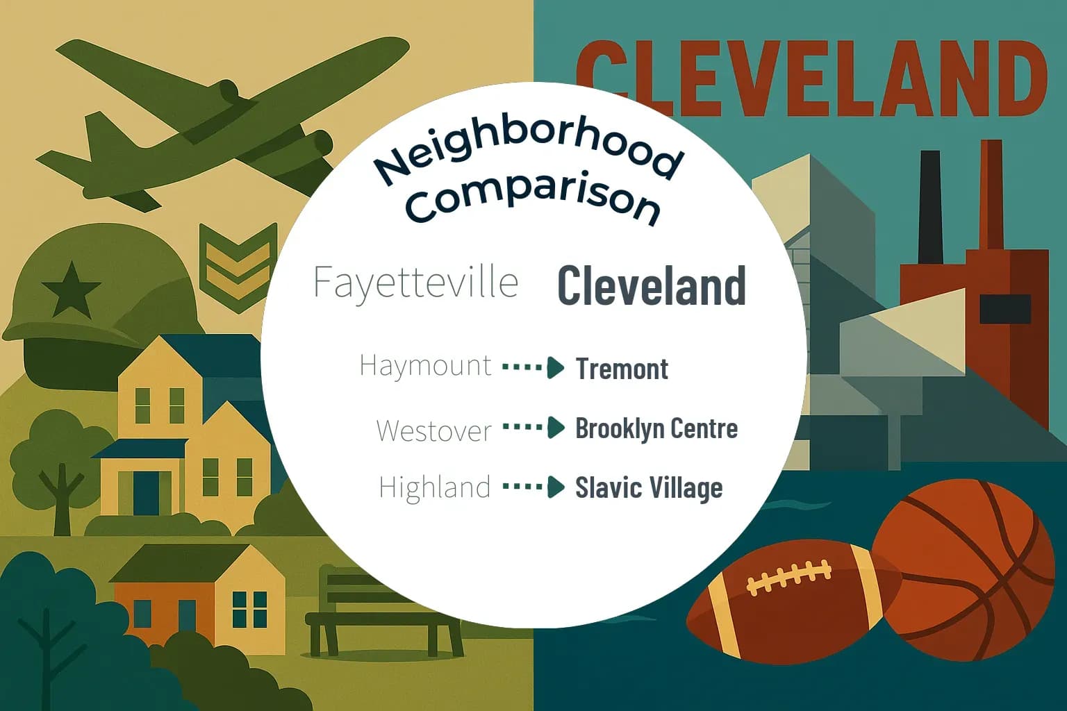 Fayetteville vs Cleveland Neighborhood Comparison
