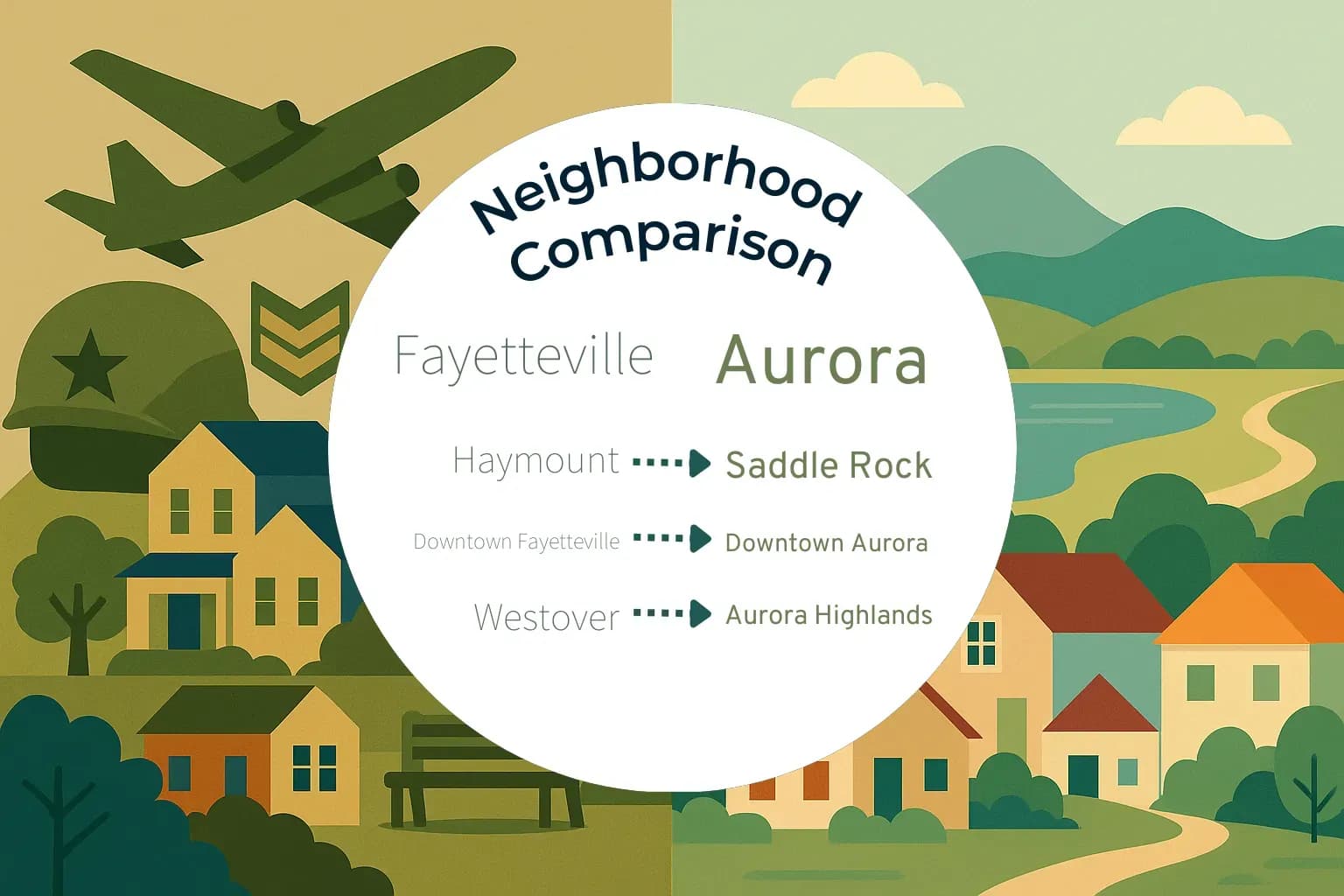 Fayetteville vs Aurora Neighborhood Comparison