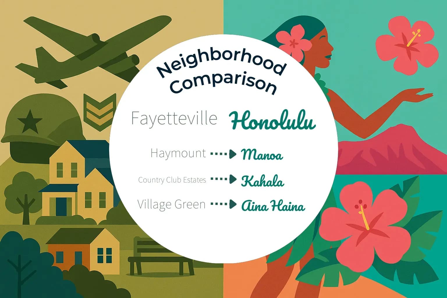 Fayetteville vs Honolulu Neighborhood Comparison