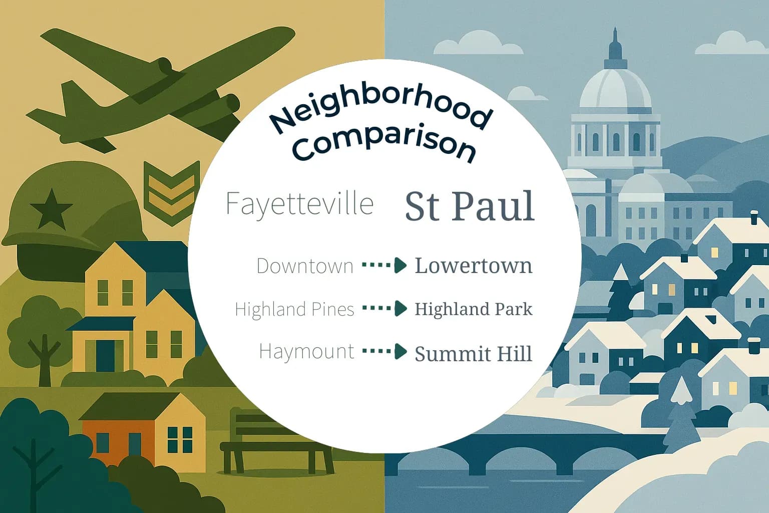 Fayetteville vs St. Paul Neighborhood Comparison