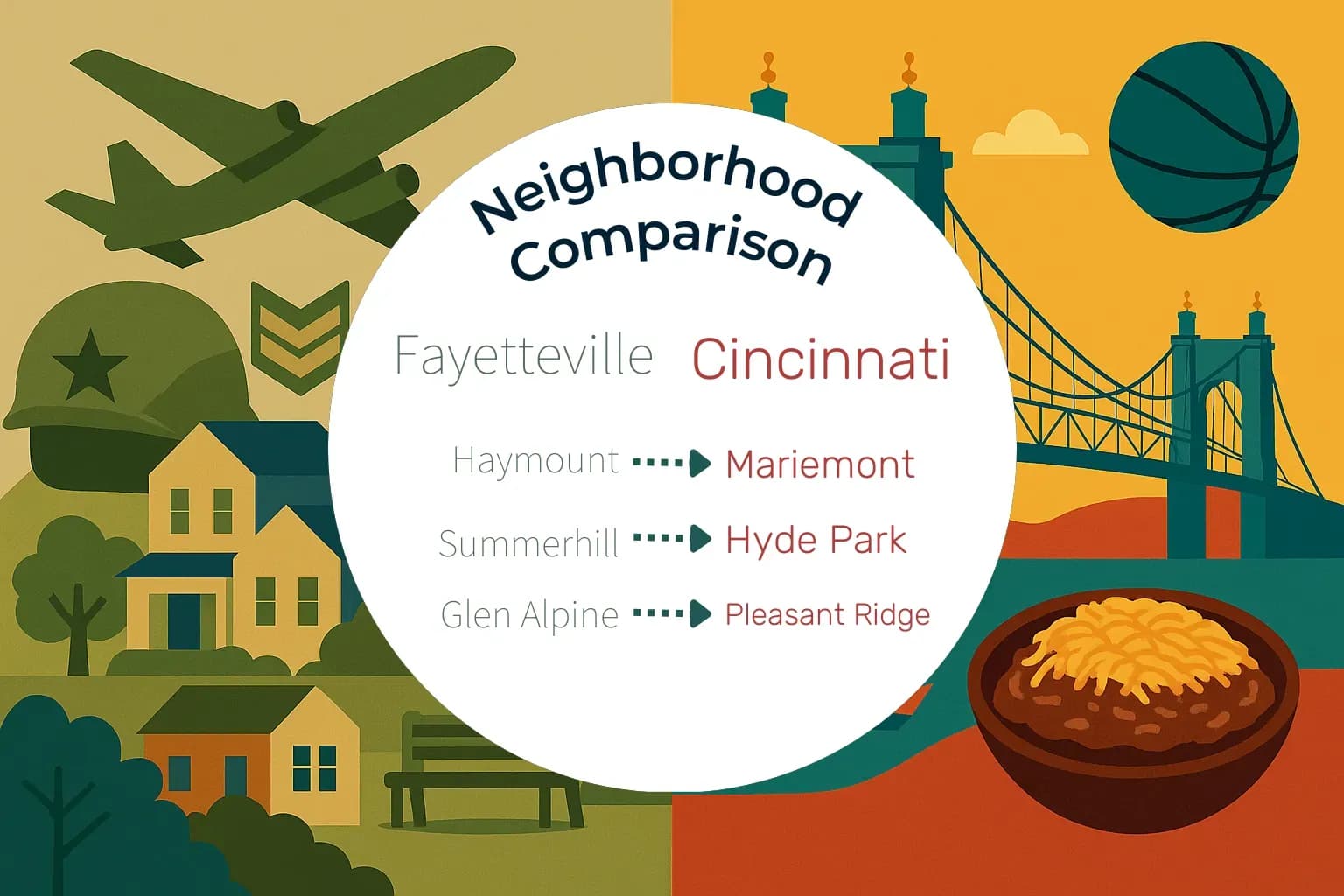 Fayetteville vs Cincinnati Neighborhood Comparison