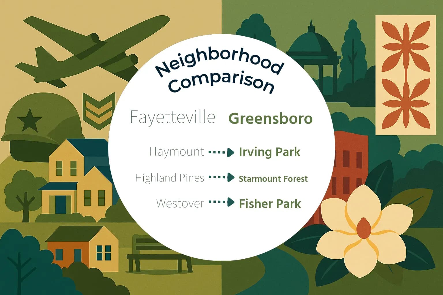 Fayetteville vs Greensboro Neighborhood Comparison