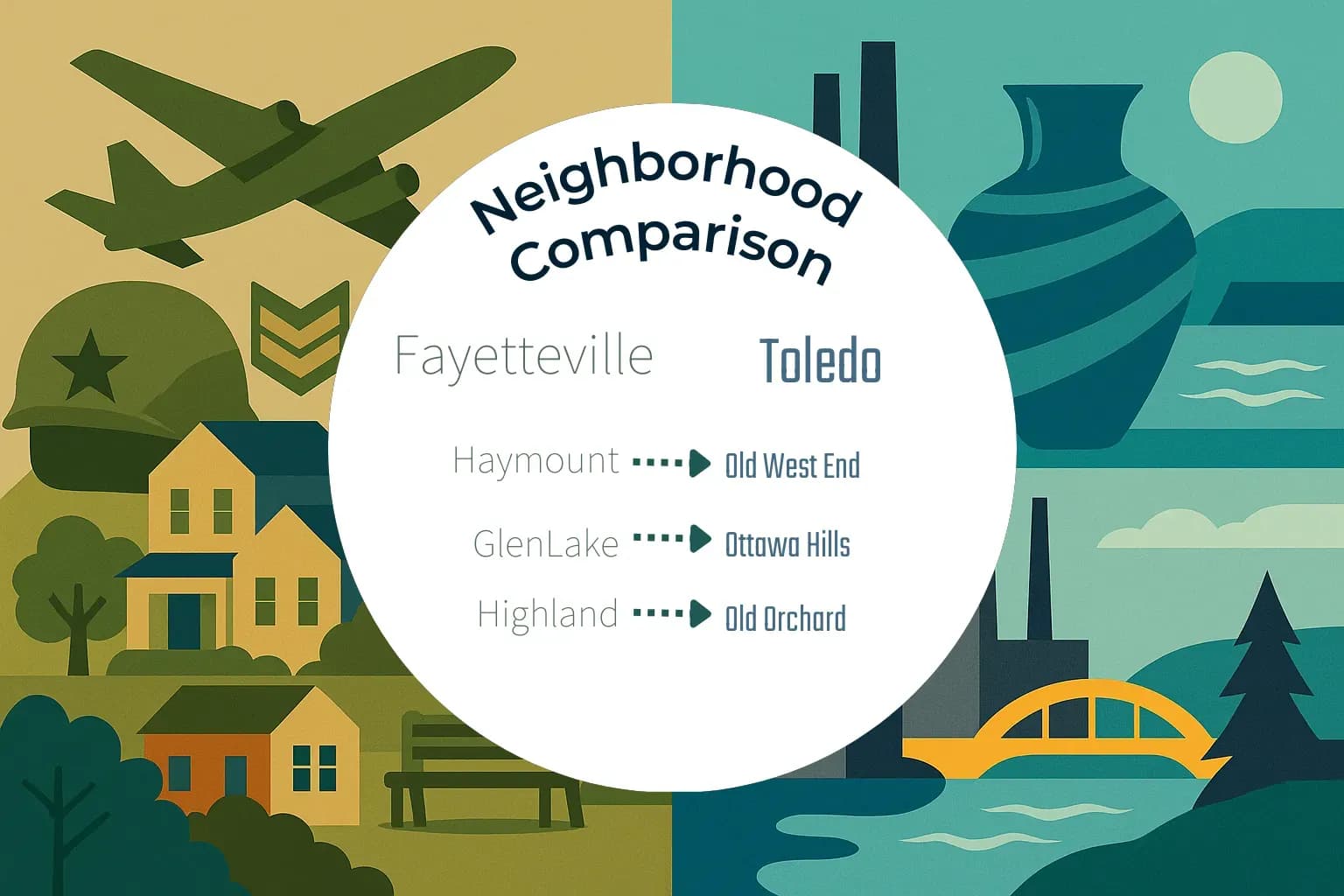 Fayetteville vs Toledo Neighborhood Comparison
