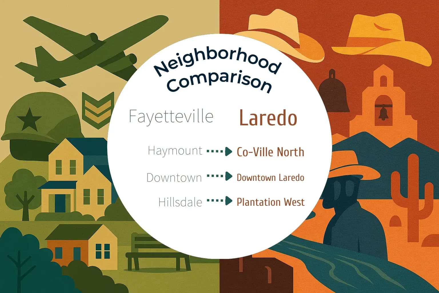 Fayetteville vs Laredo Neighborhood Comparison