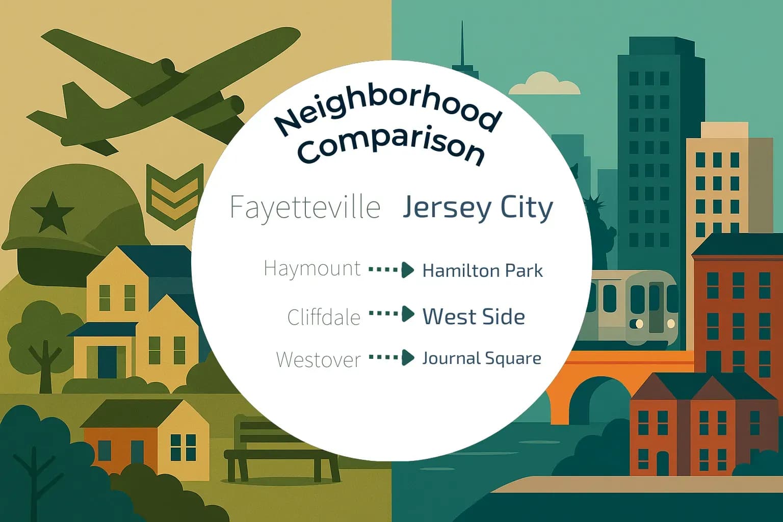 Fayetteville vs Jersey City Neighborhood Comparison