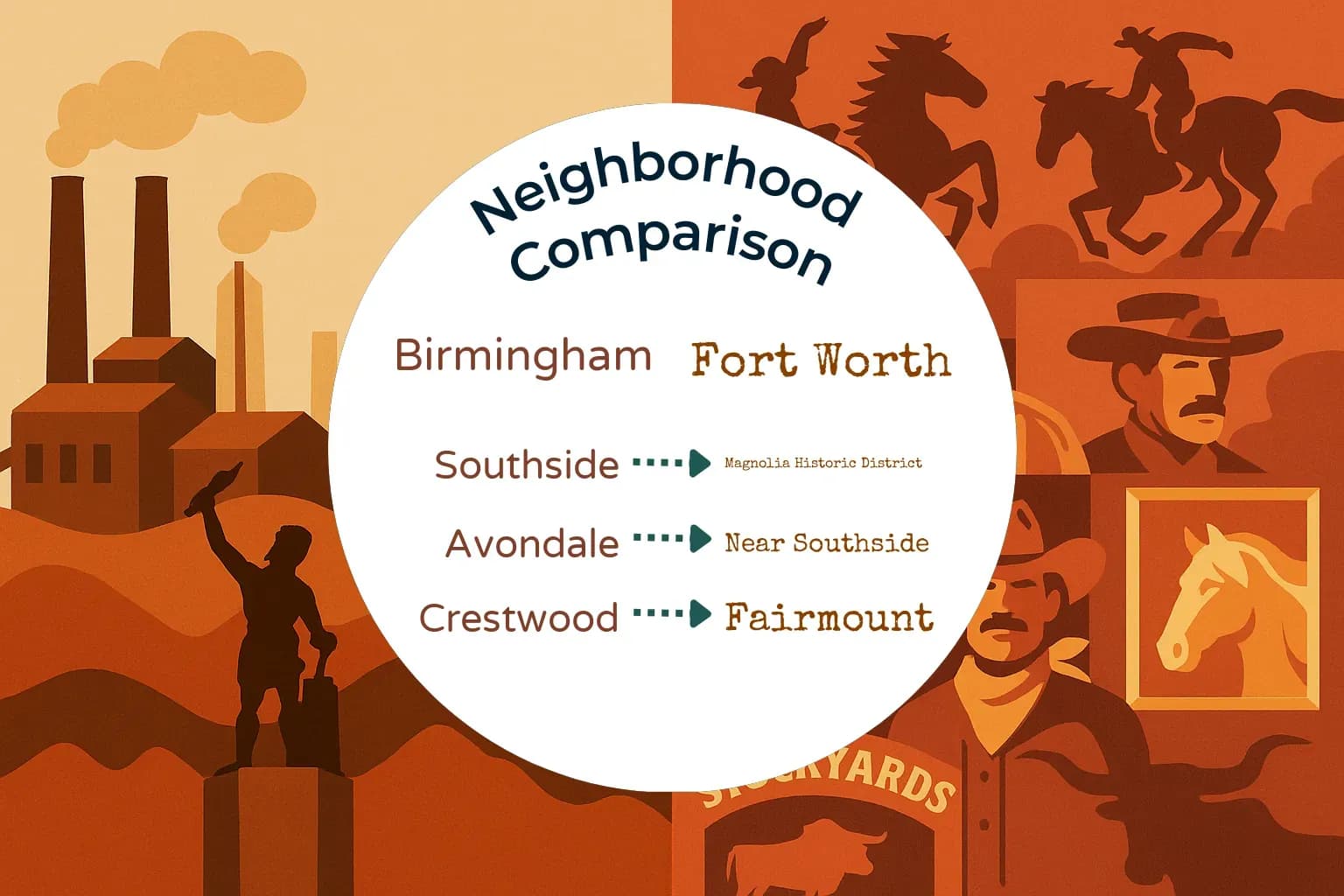 Birmingham vs Fort Worth Neighborhood Comparison