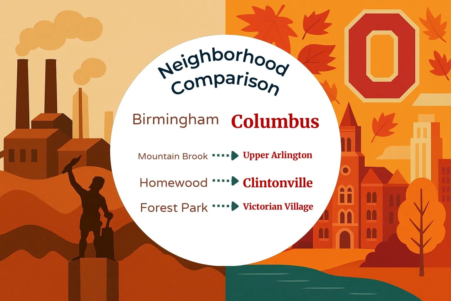 Birmingham vs Columbus Neighborhood Comparison