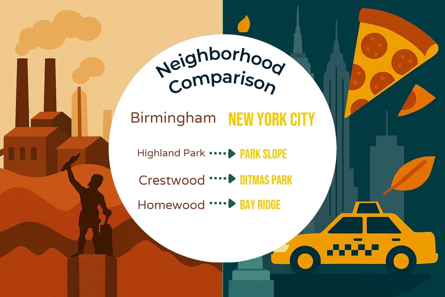 Birmingham vs New York City Neighborhood Comparison
