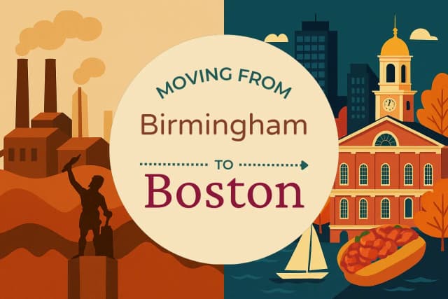 Moving from Birmingham to Boston