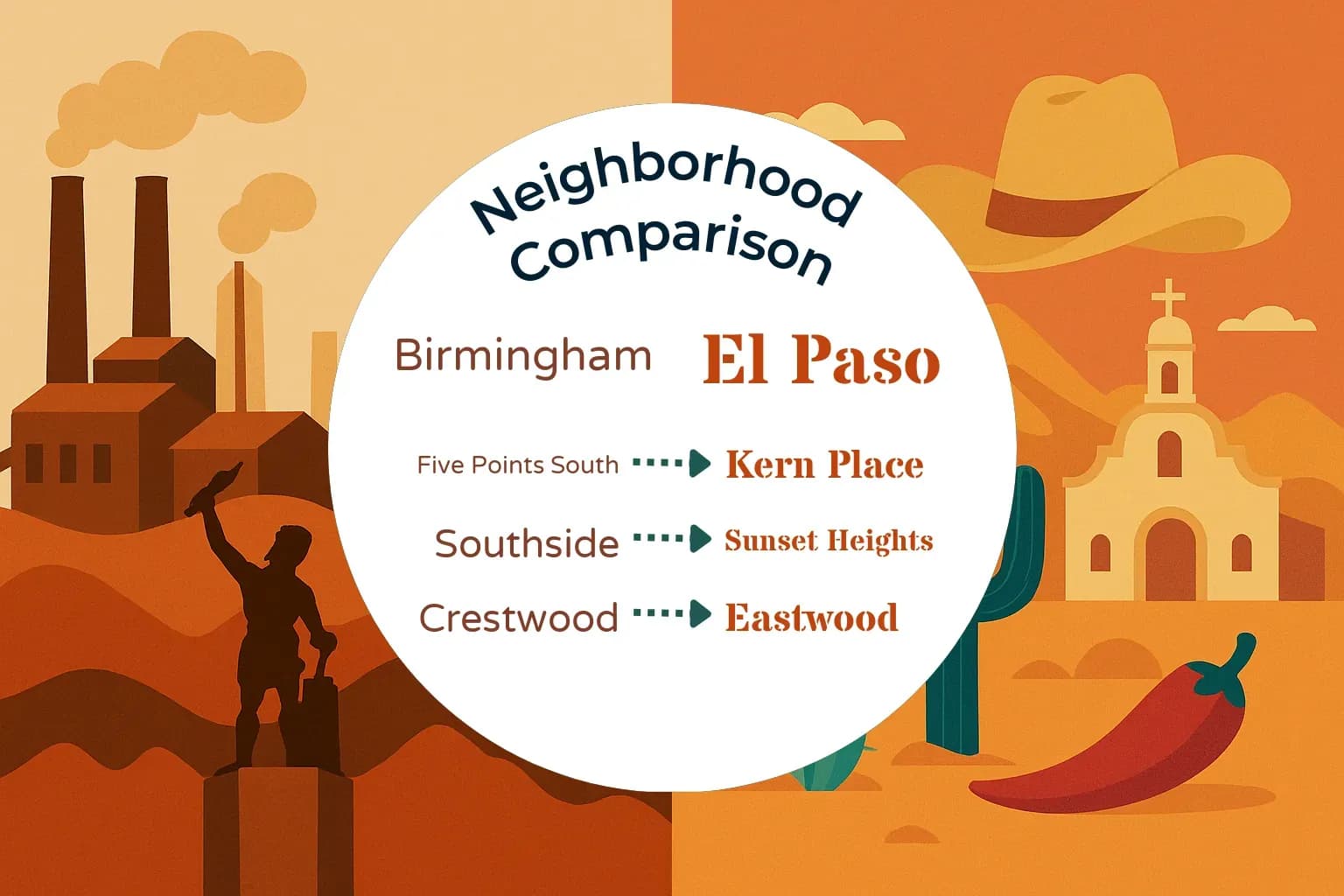 Birmingham vs El Paso Neighborhood Comparison