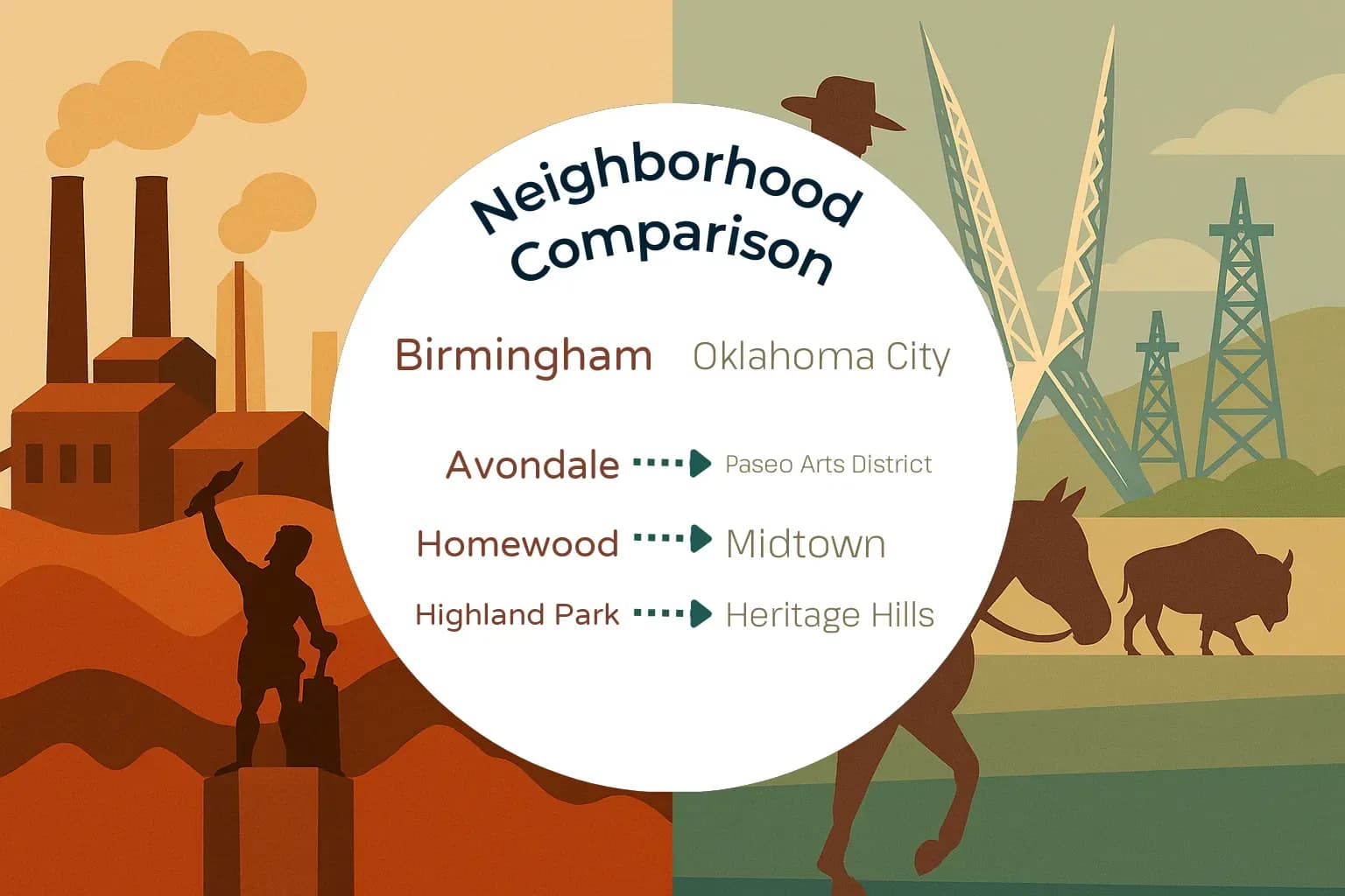 Birmingham vs Oklahoma City Neighborhood Comparison