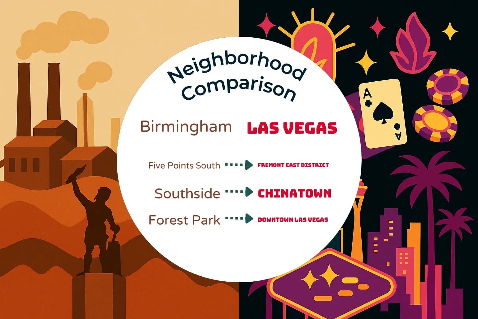 Birmingham vs Las Vegas Neighborhood Comparison