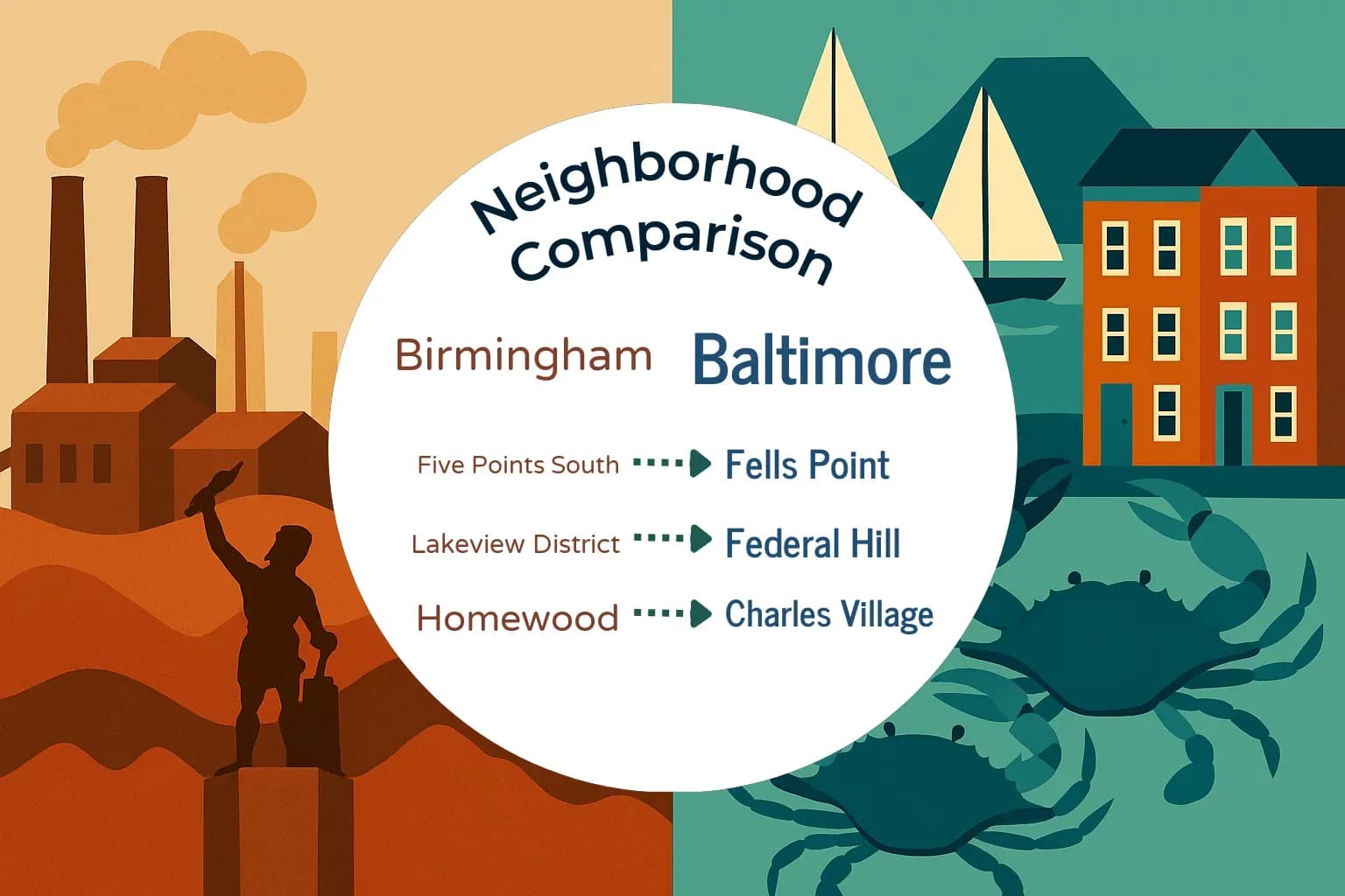 Birmingham vs Baltimore Neighborhood Comparison