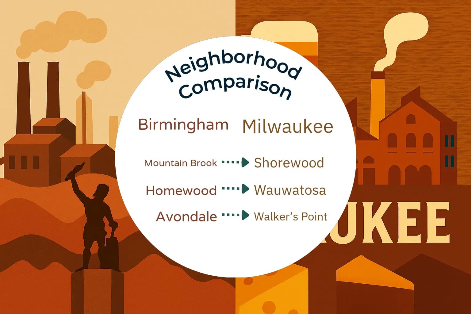 Birmingham vs Milwaukee Neighborhood Comparison