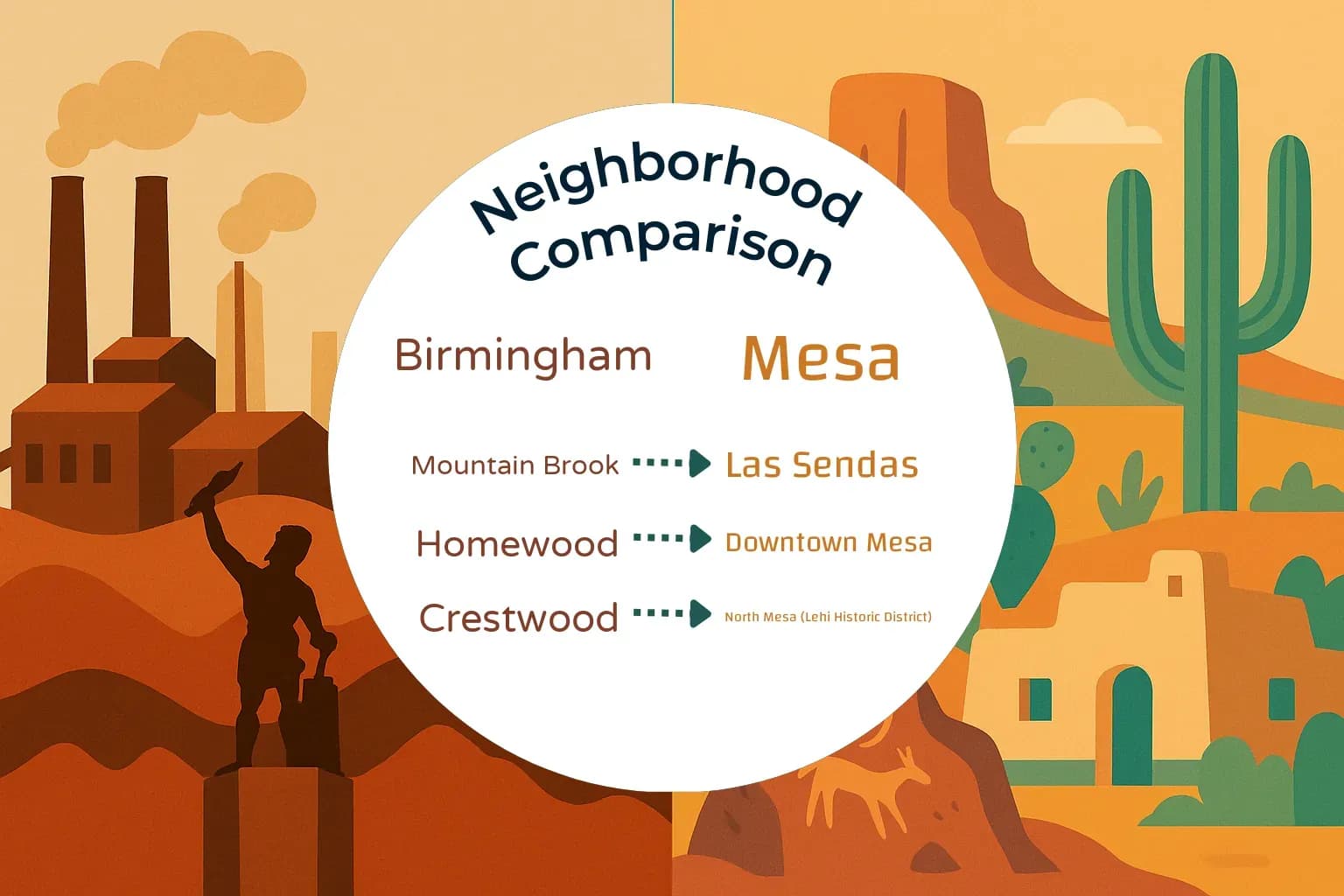 Birmingham vs Mesa Neighborhood Comparison
