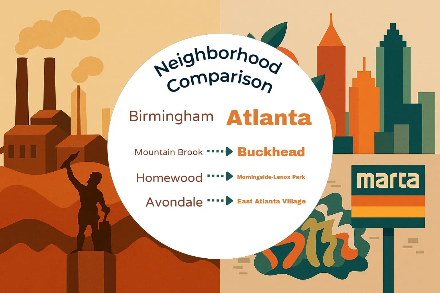 Birmingham vs Atlanta Neighborhood Comparison