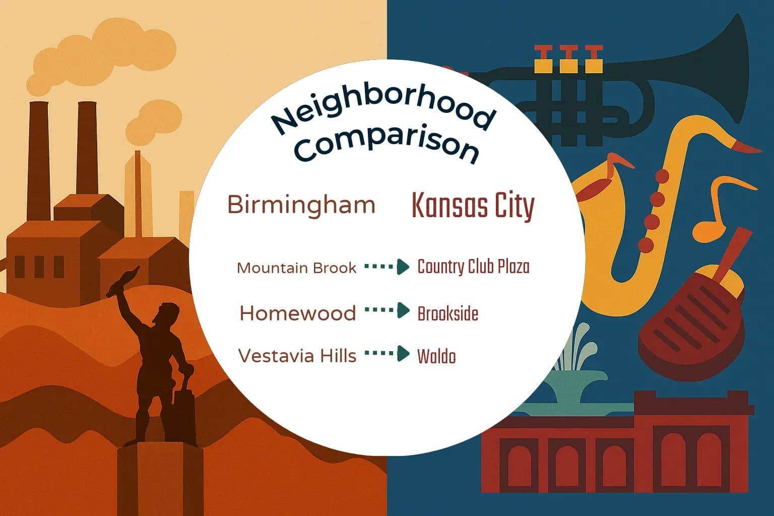 Birmingham vs Kansas City Neighborhood Comparison