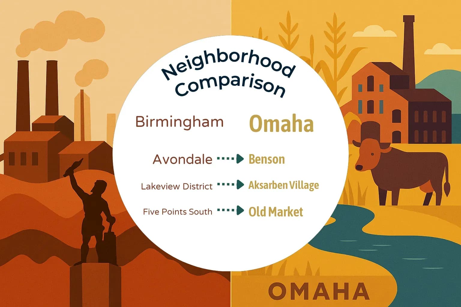 Birmingham vs Omaha Neighborhood Comparison