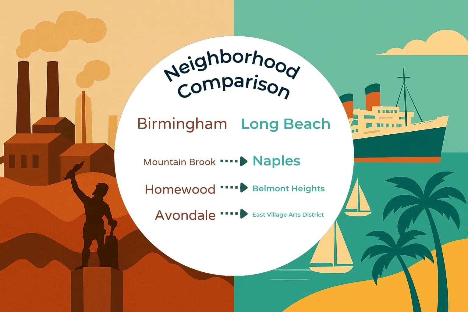 Birmingham vs Long Beach Neighborhood Comparison