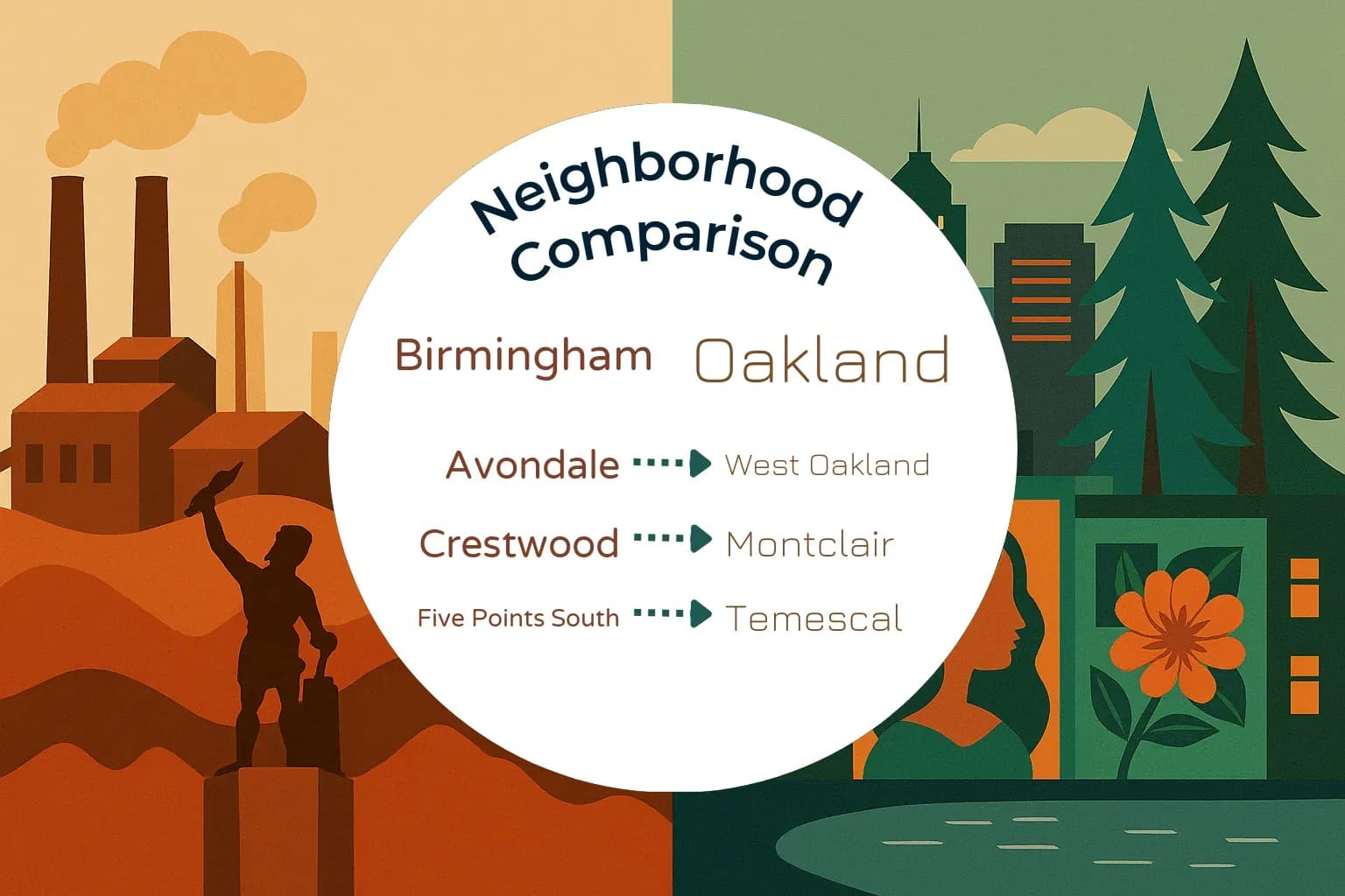 Birmingham vs Oakland Neighborhood Comparison