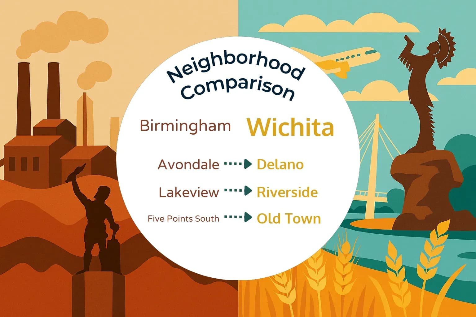 Birmingham vs Wichita Neighborhood Comparison