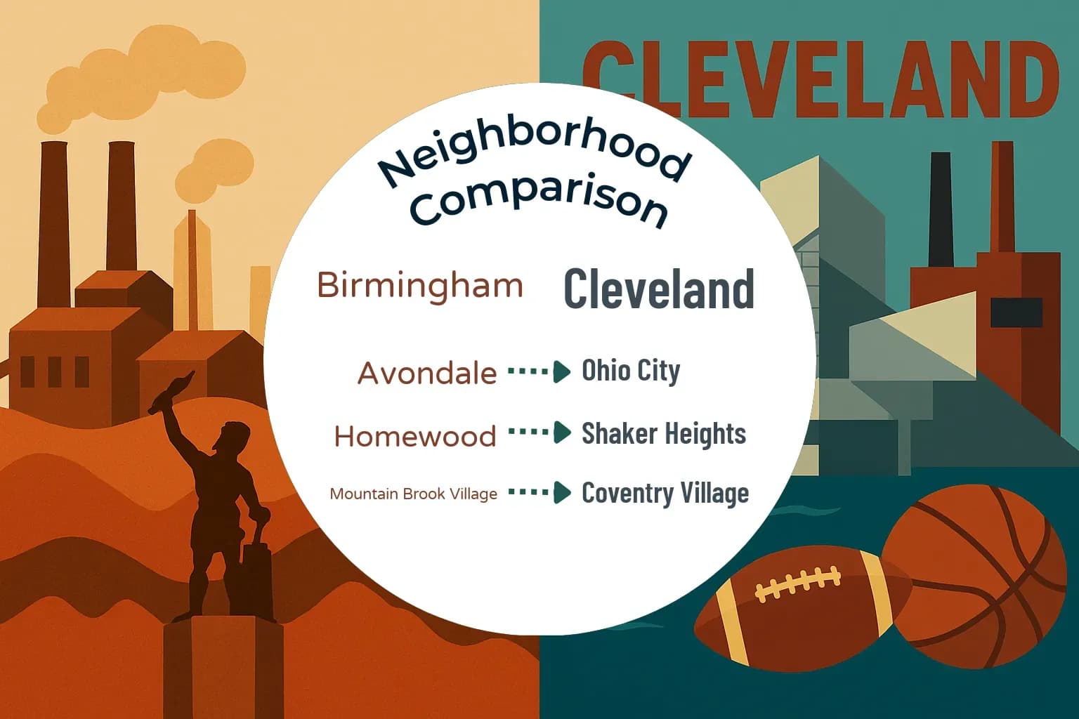 Birmingham vs Cleveland Neighborhood Comparison