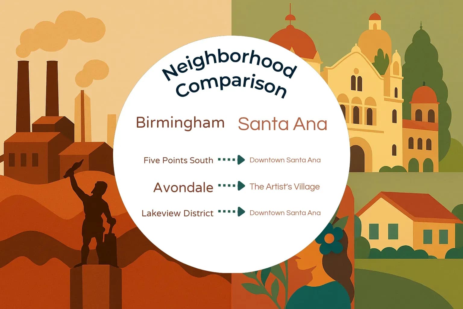 Birmingham vs Santa Ana Neighborhood Comparison