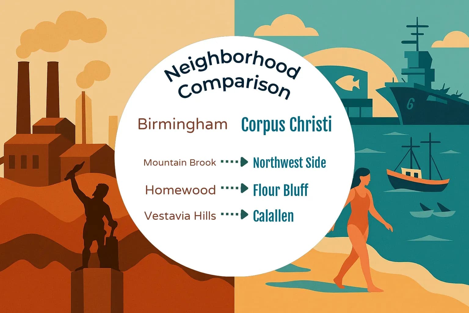 Birmingham vs Corpus Christi Neighborhood Comparison