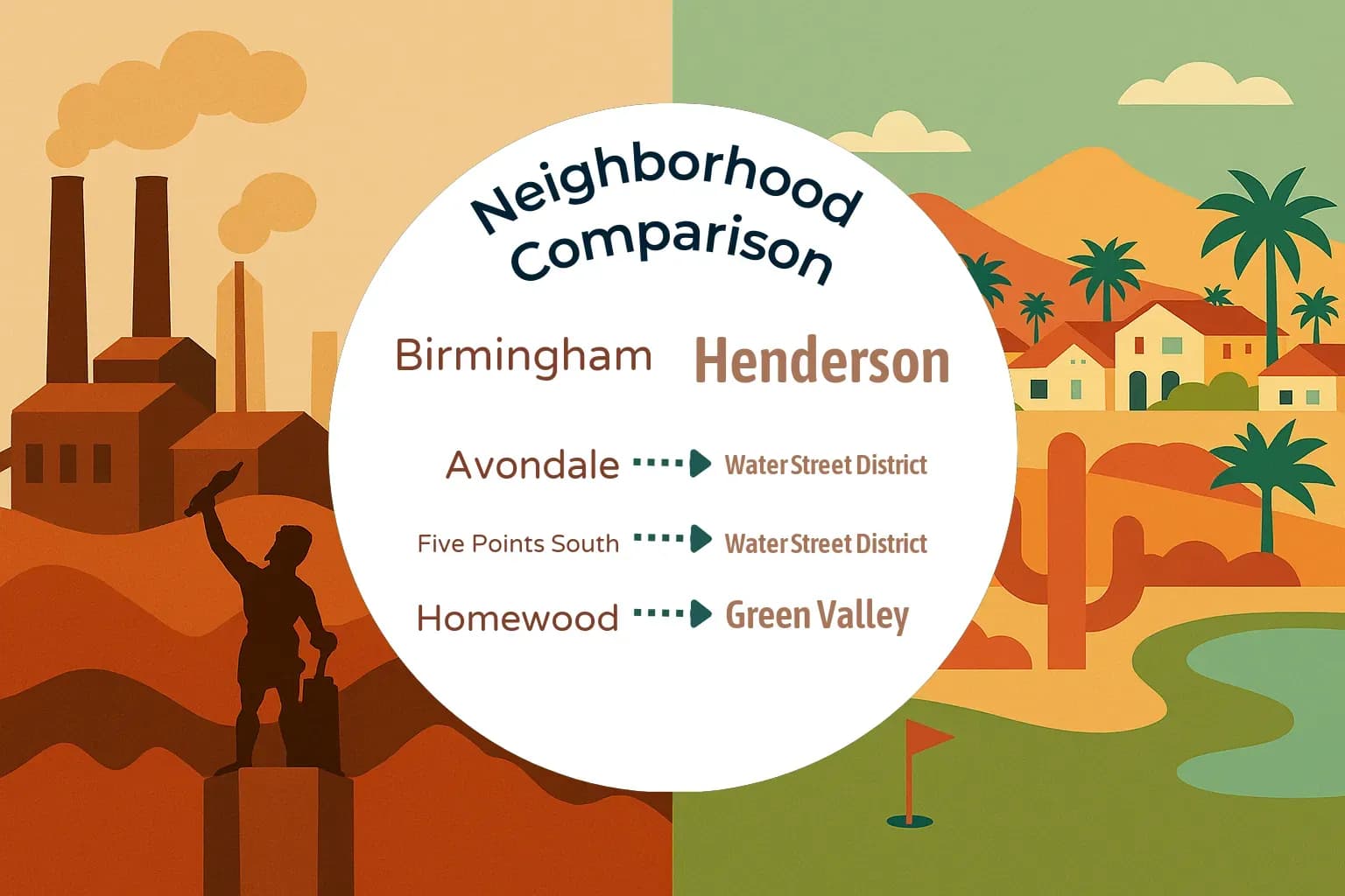 Birmingham vs Henderson Neighborhood Comparison