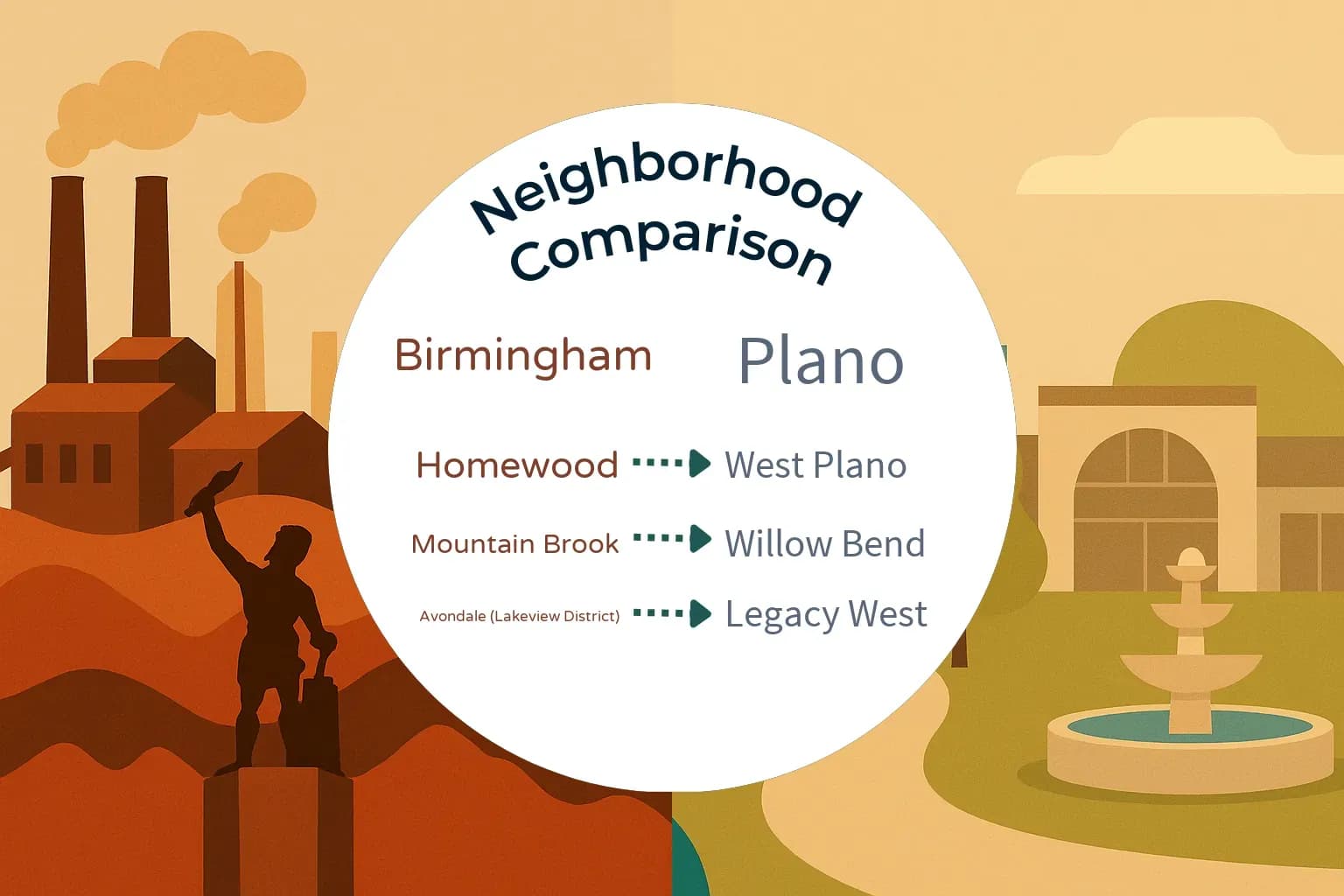 Birmingham vs Plano Neighborhood Comparison