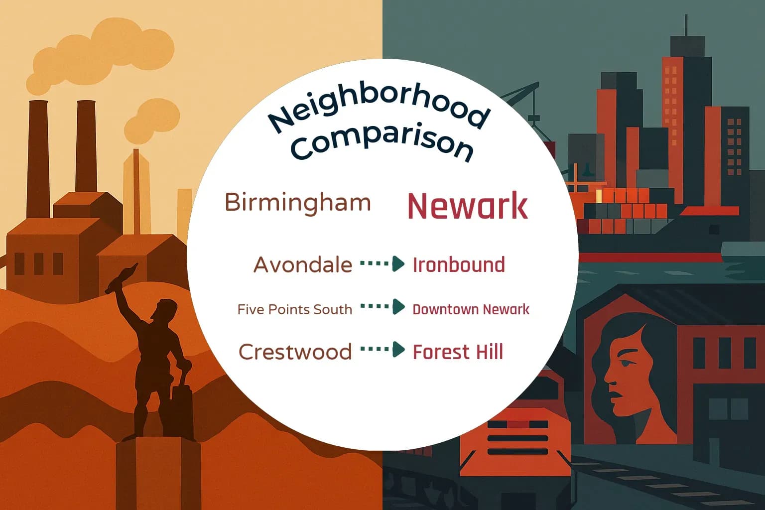 Birmingham vs Newark Neighborhood Comparison