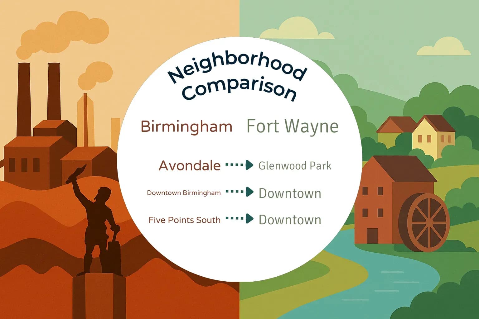 Birmingham vs Fort Wayne Neighborhood Comparison