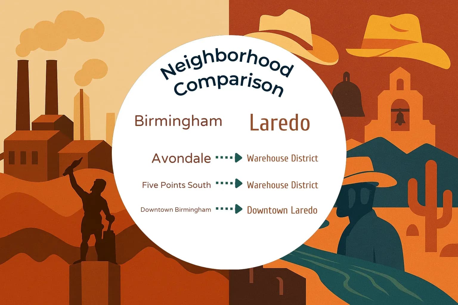 Birmingham vs Laredo Neighborhood Comparison