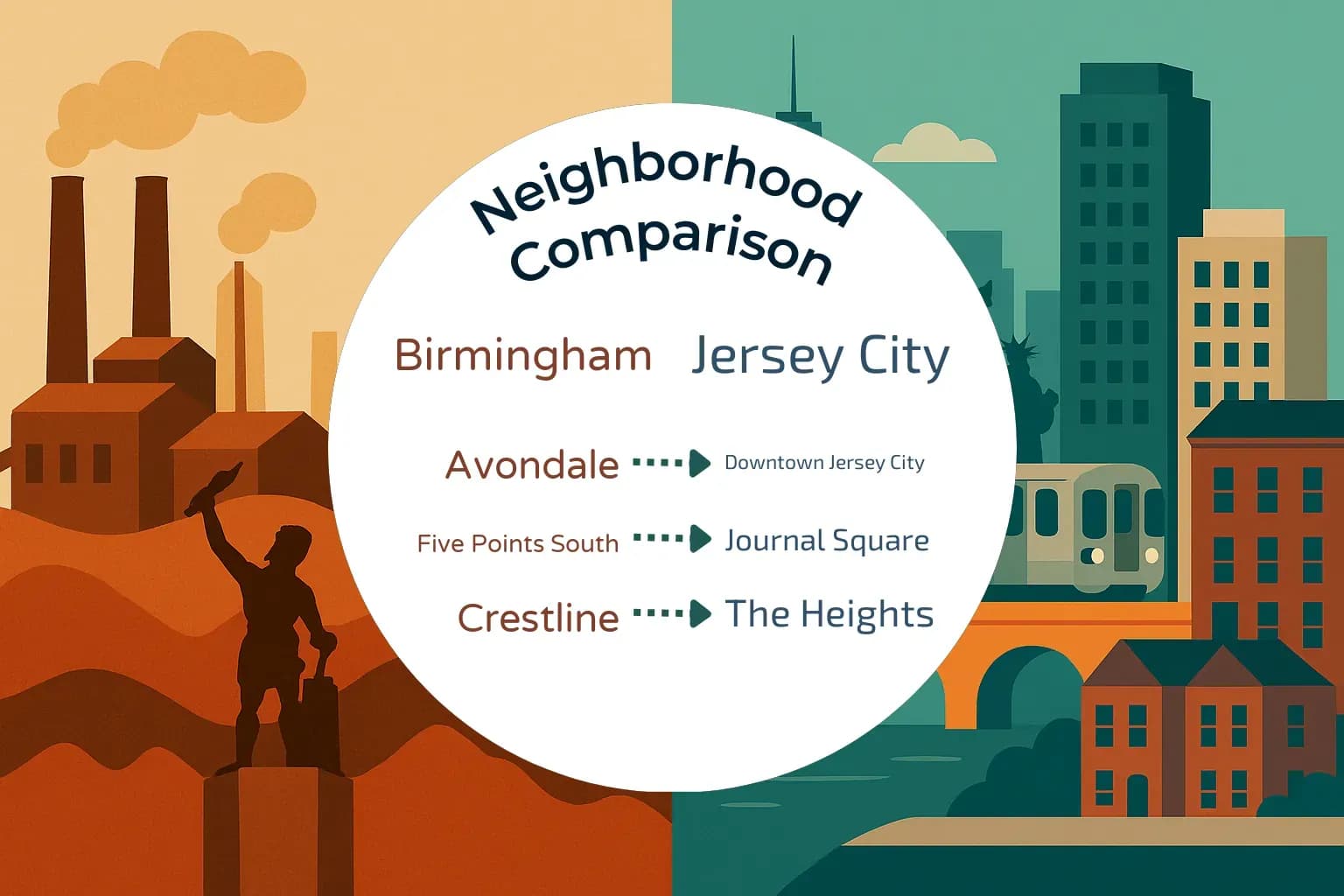 Birmingham vs Jersey City Neighborhood Comparison