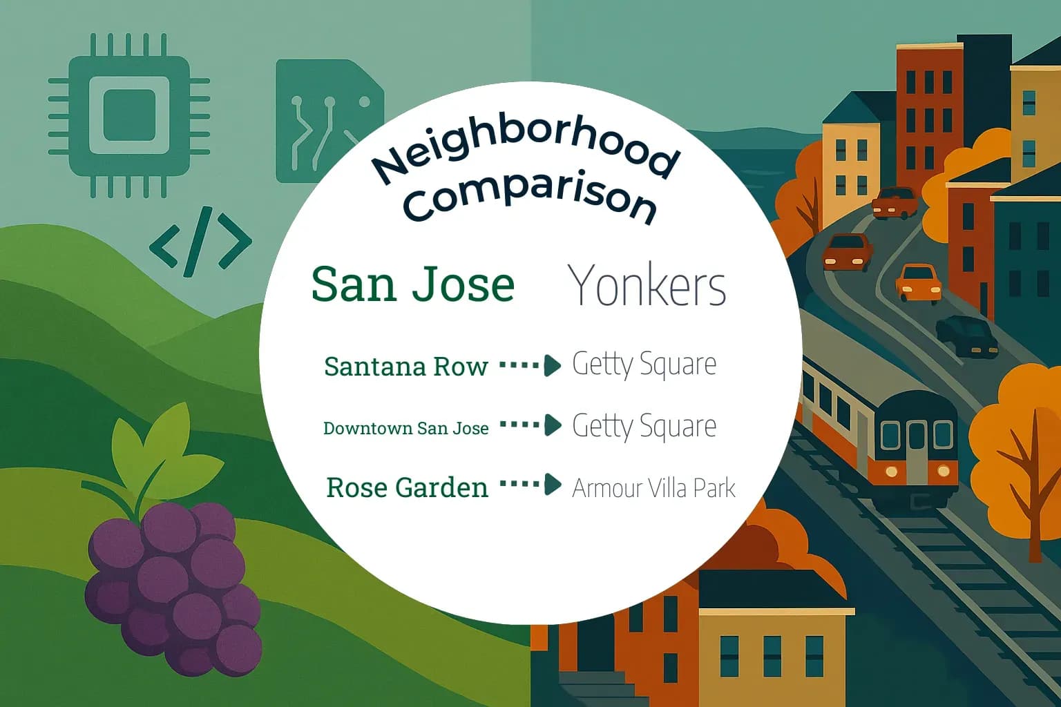 San Jose vs Yonkers Neighborhood Comparison