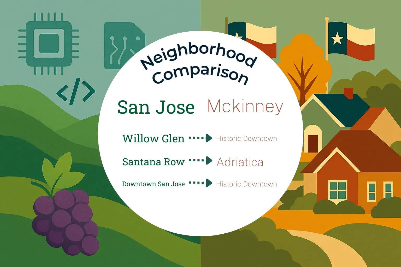 San Jose vs Mckinney Neighborhood Comparison