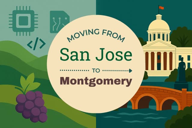 Moving from San Jose to Montgomery