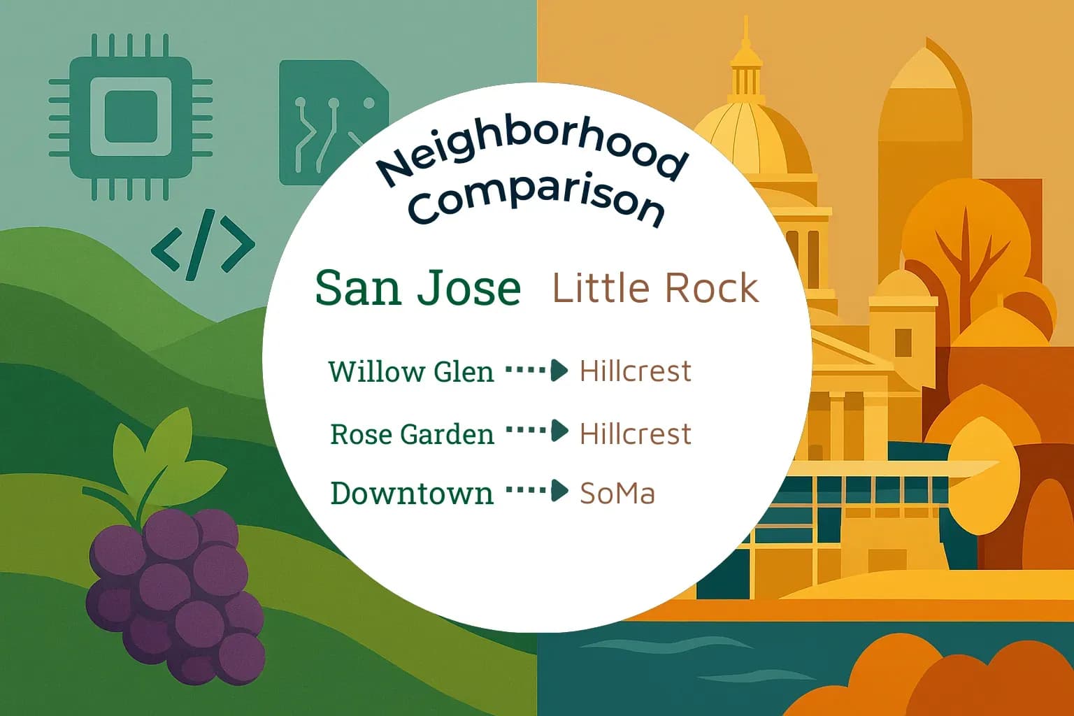 San Jose vs Little Rock Neighborhood Comparison