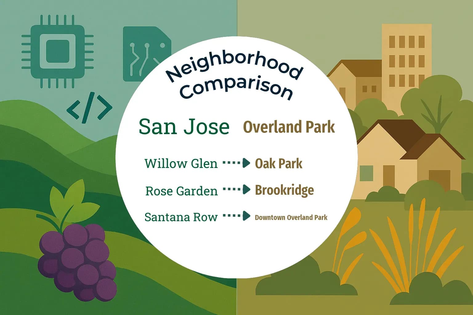 San Jose vs Overland Park Neighborhood Comparison