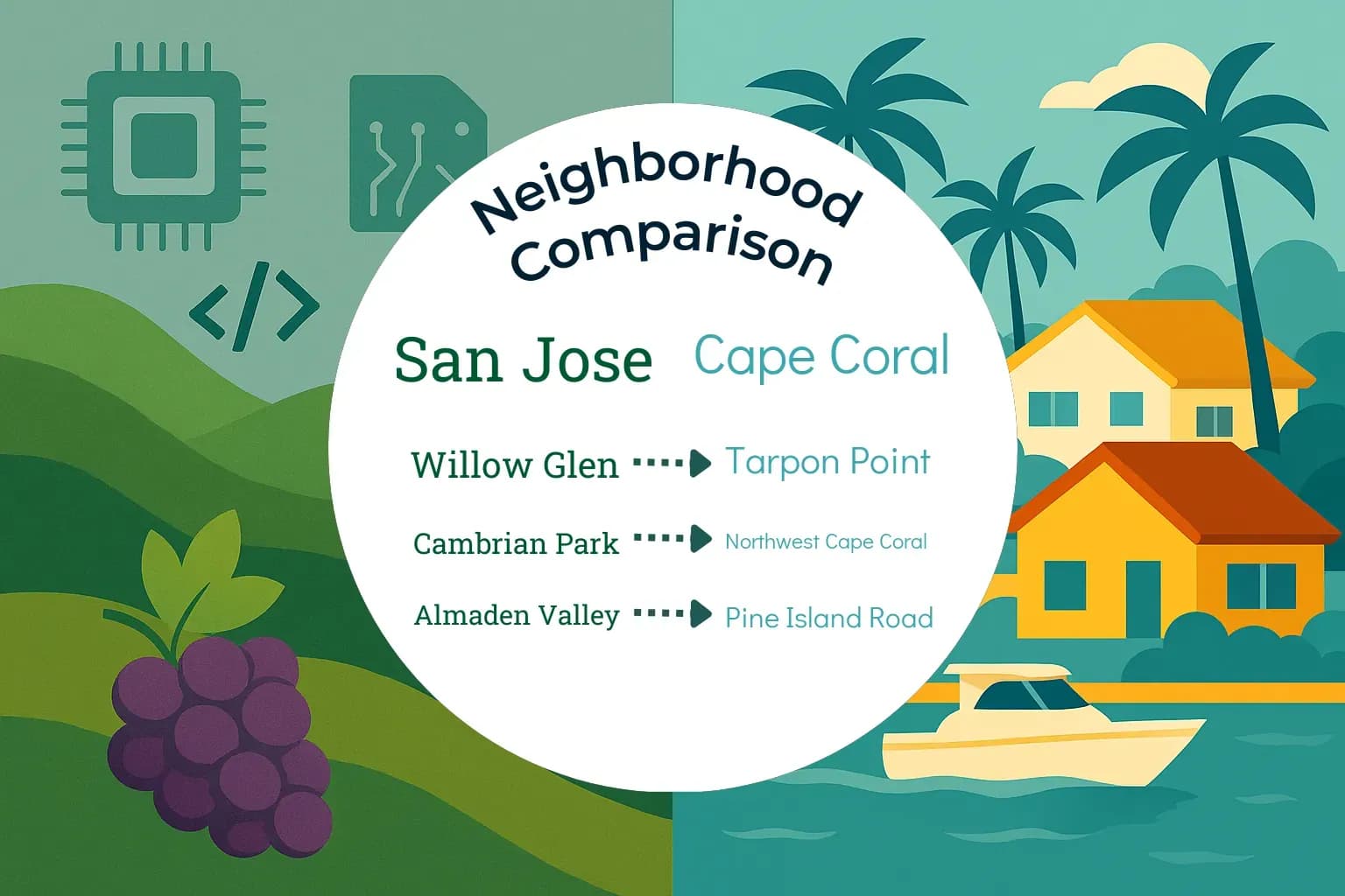 San Jose vs Cape Coral Neighborhood Comparison