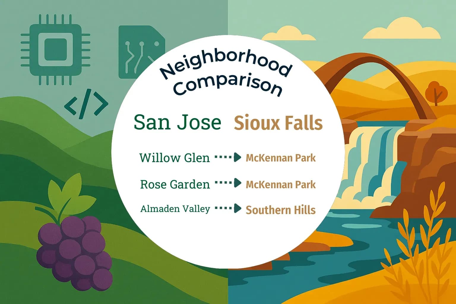 San Jose vs Sioux Falls Neighborhood Comparison