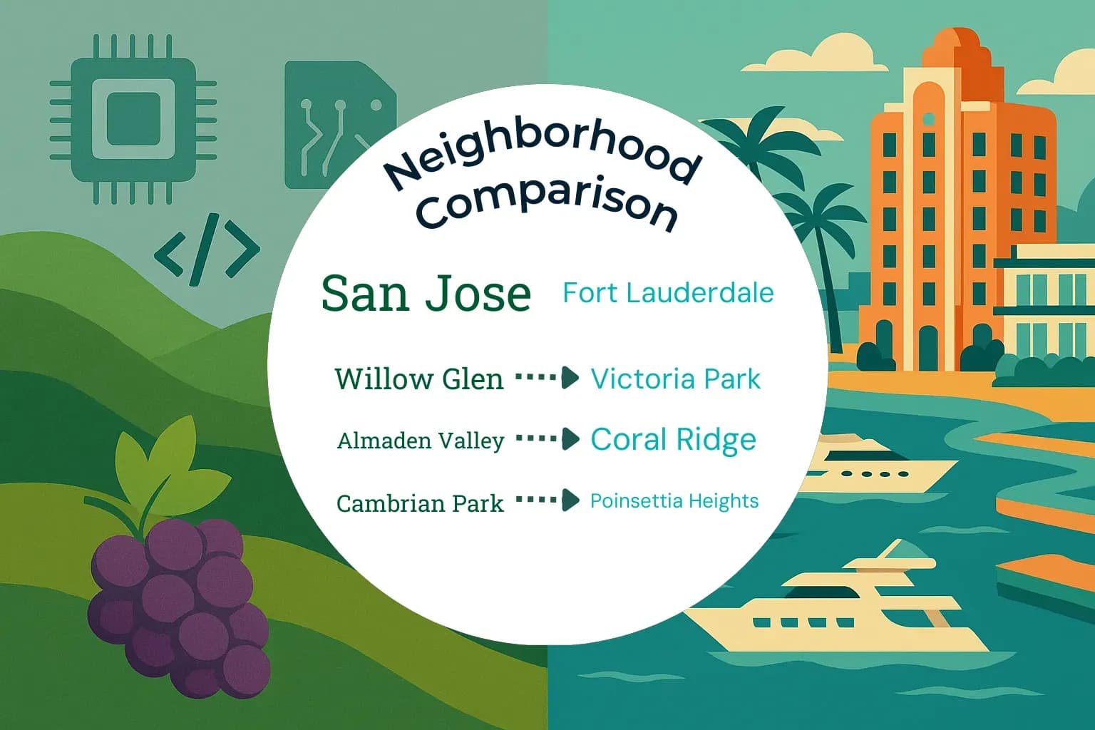 San Jose vs Fort Lauderdale Neighborhood Comparison