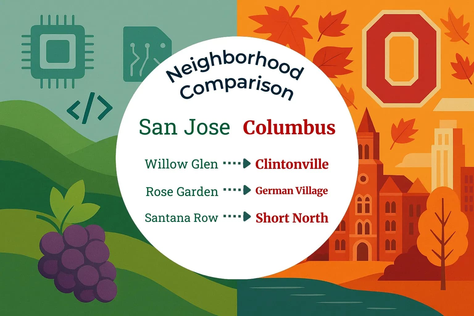 San Jose vs Columbus Neighborhood Comparison
