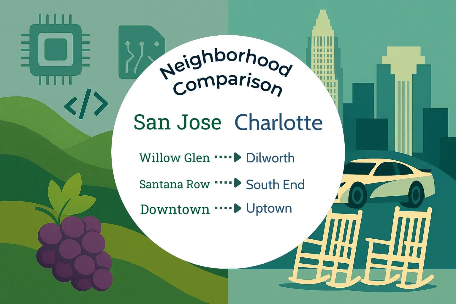 San Jose vs Charlotte Neighborhood Comparison