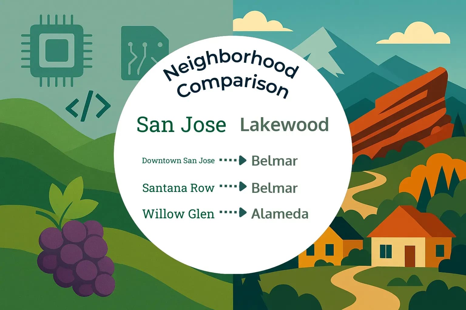San Jose vs Lakewood Neighborhood Comparison