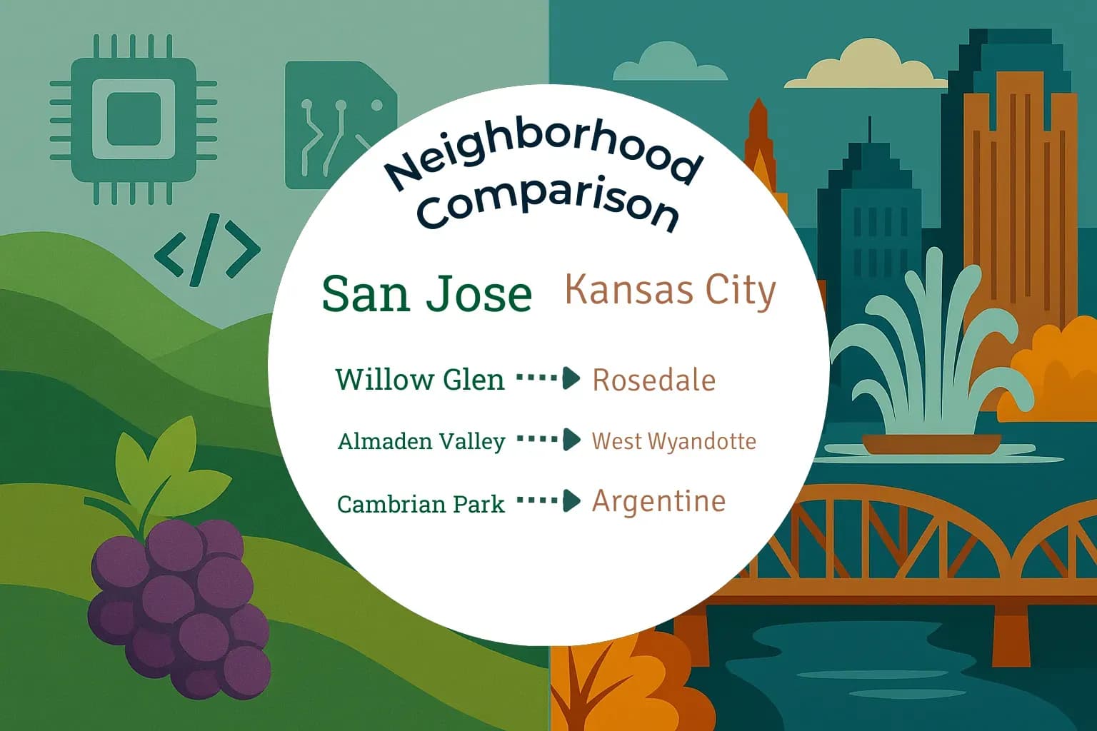 San Jose vs Kansas City Neighborhood Comparison