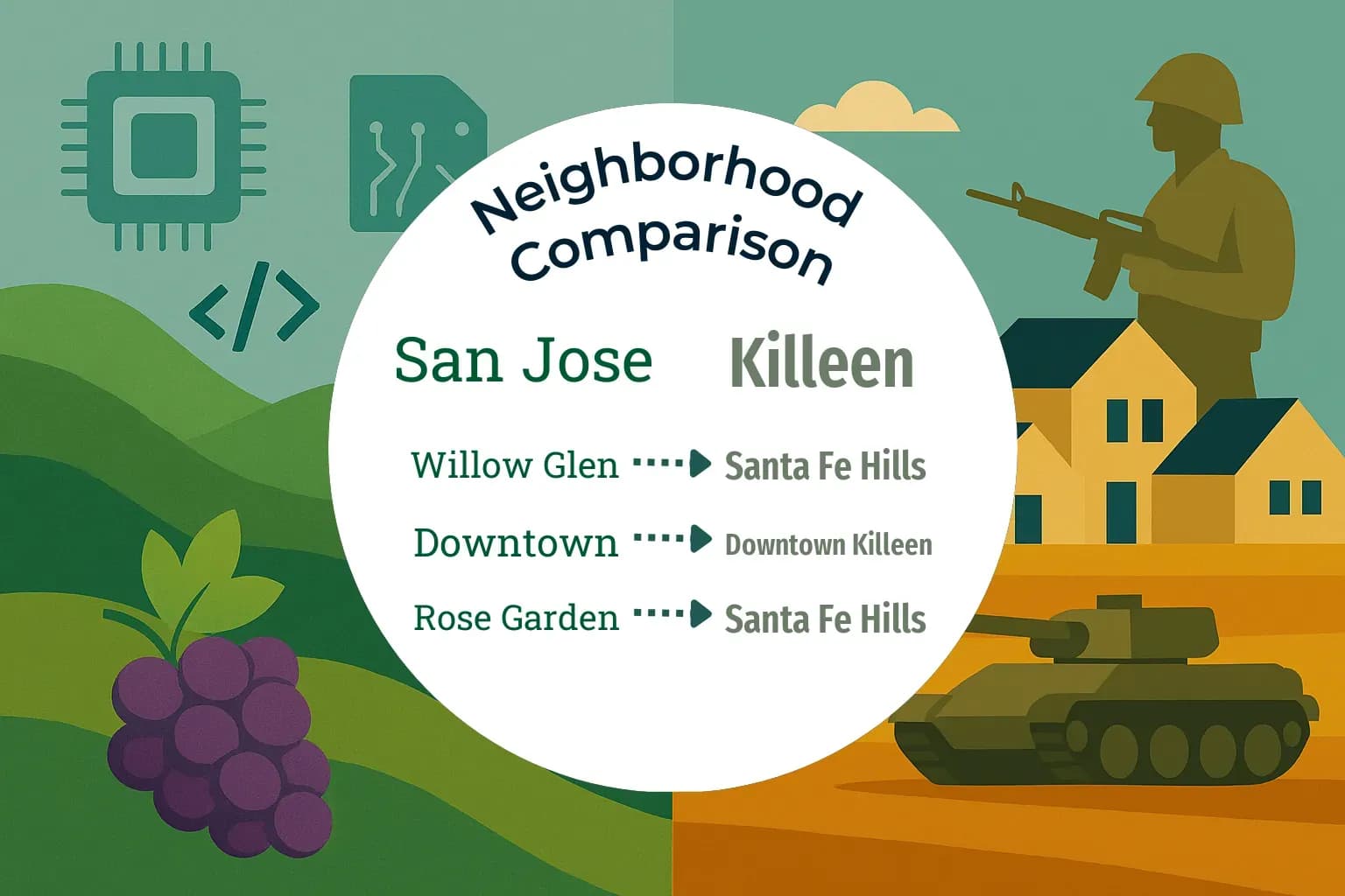 San Jose vs Killeen Neighborhood Comparison