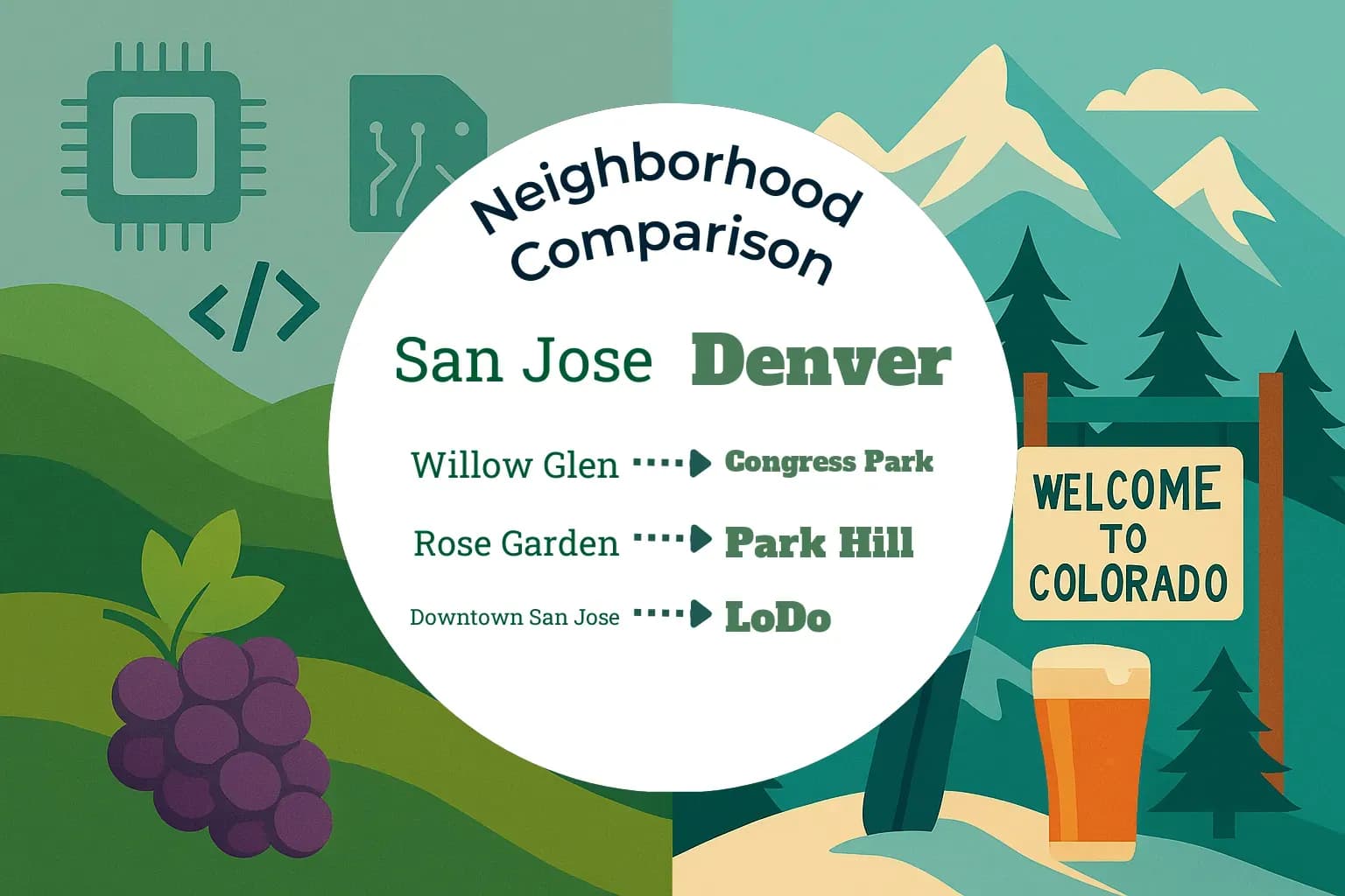 San Jose vs Denver Neighborhood Comparison