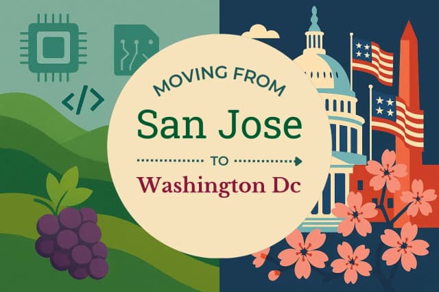 Moving from San Jose to Washington DC
